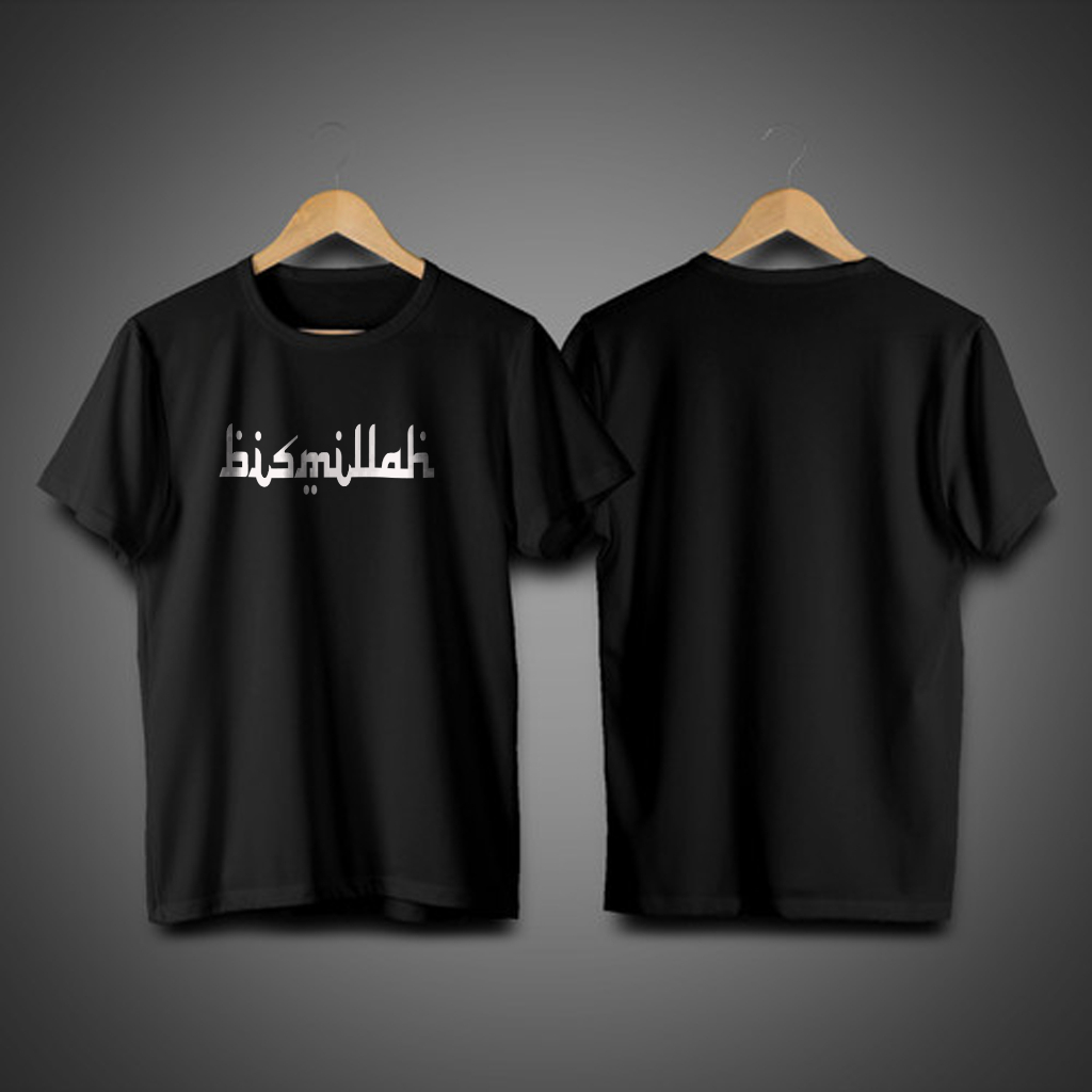 Baju Kaos Kata Arabic Terbaru Kualitas Terbaik Warna Hitam