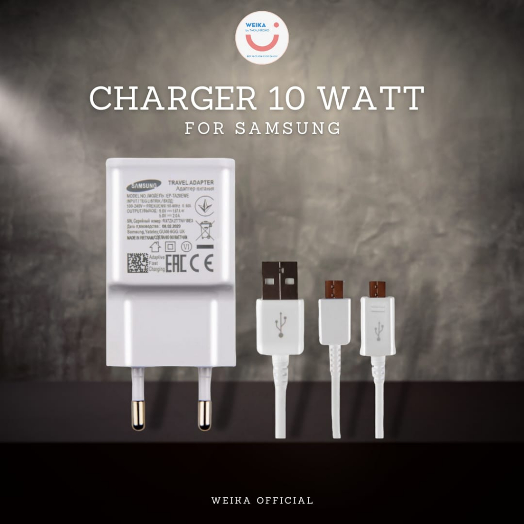 Charger SAMSUNG 10 Watt Fast Charging 2A Micro Original