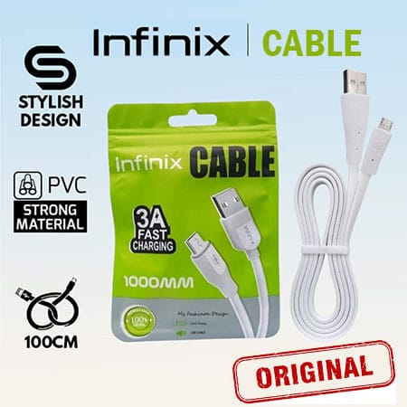Kabel Data INFINIX USB Tipe C / Micro 3A Fast Charging Original
