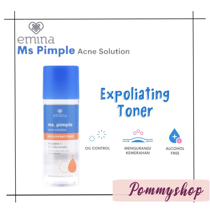 Emina Ms Pimple Acne Solution Exfoliating Toner 100ml