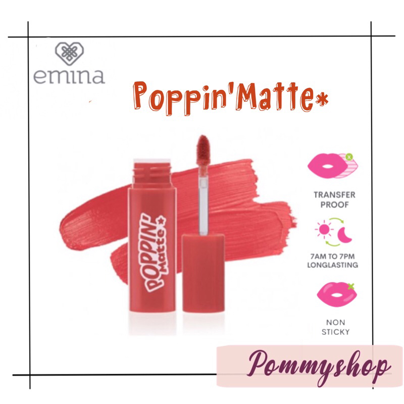 Emina Poppin Matte 4.5g | Poppin Matte The 90S Edition | Lip Cream