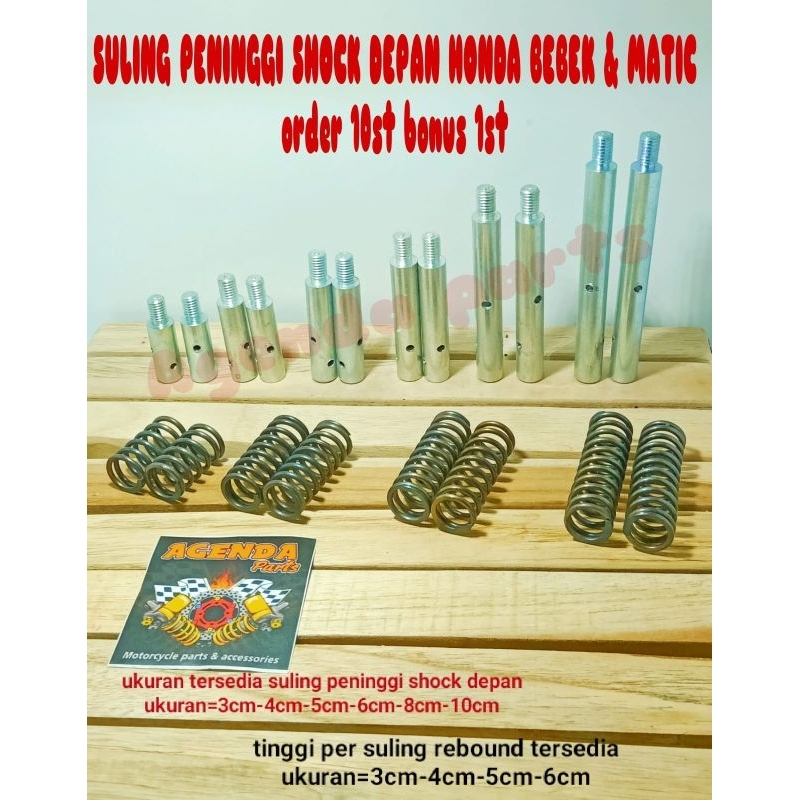 SULING PENINGGI SHOCK DEPAN HONDA BEBEK &amp; MATIC (order 10st bonus 1st)