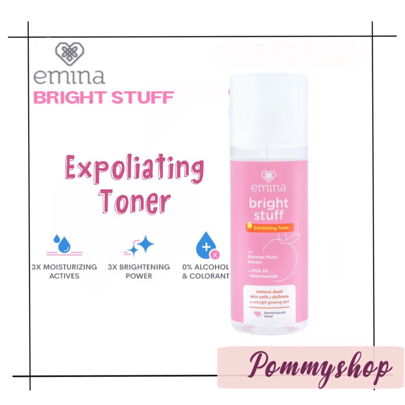 Emina Bright Stuff Exfoliating Toner 100 ml