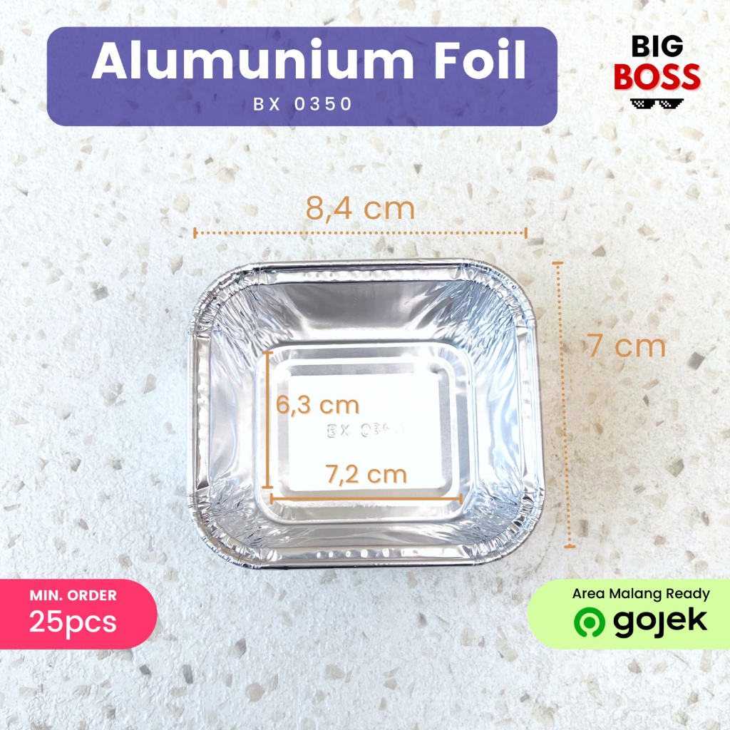 Aluminium Foil Tray Bx-0350 + Tutup Cup Macaroni Schotel / Pastel Tutup / Lasagna Mentai / Baked Pasta 100ml