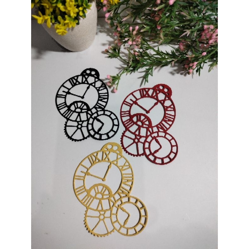 

diecut die cuts bentuk jam steampunk untuk journals journaling bujo bullet journal ephemera