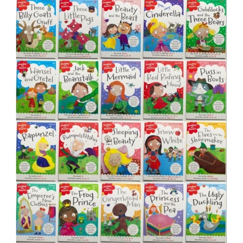 NEW READING WITH PHONICS FAIRY TALE COLLECTION DAPAT 20 BUKU