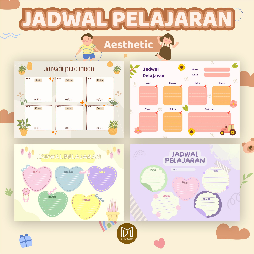 

JADWAL PELAJARAN ANAK CUSTOM / JADWAL PELAJARAN SEKOLAH / JADWAL PELAJARAN AESTHETIC Poster Jadwal Pelajaran Sekolah Aesthetic Kegiatan Mingguan - Weekly Planner Schedule Anak / Poster Edukasi JADWAL PELAJARAN AESTHETIC poster jadwal sekolah weekly D