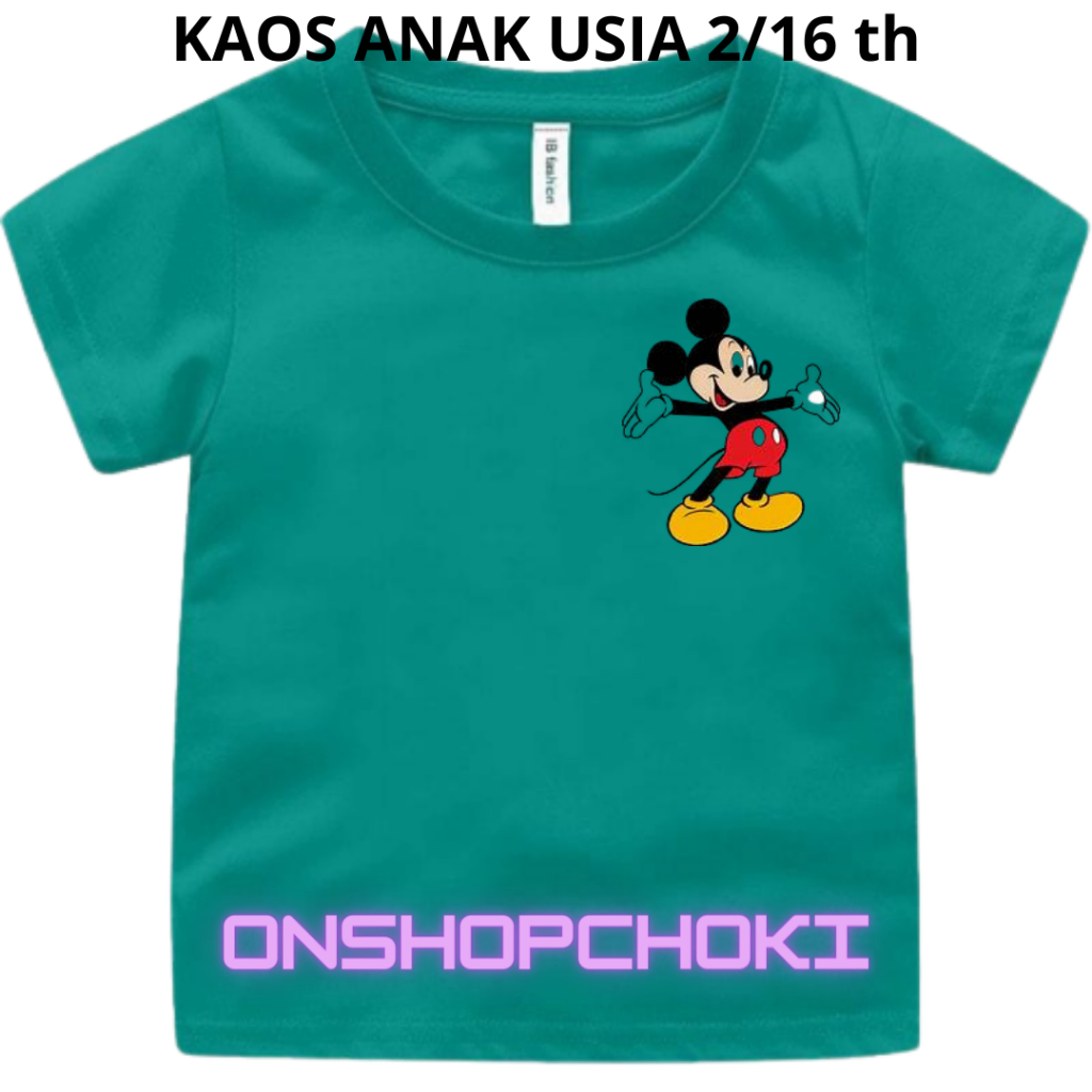 Kaos anak-anak cowok Cewek MEKY usia 2-16 Usia Kaos Oblong pakaian anak-anak