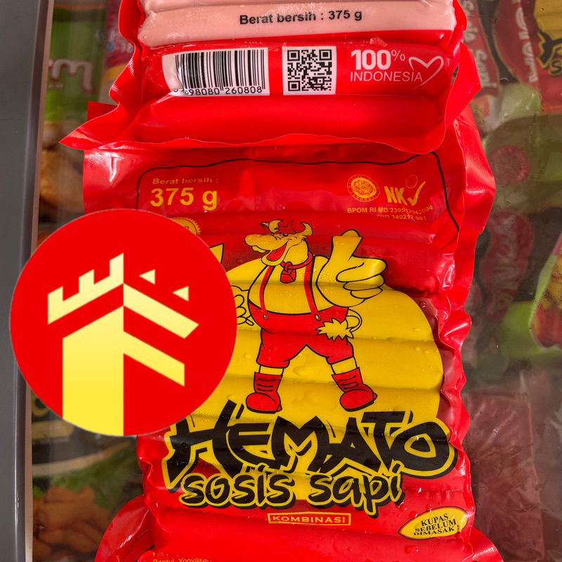 

HEMATO SOSIS SAPI 375 GR SOSIS SAPI MERAH SOSIS GORENG