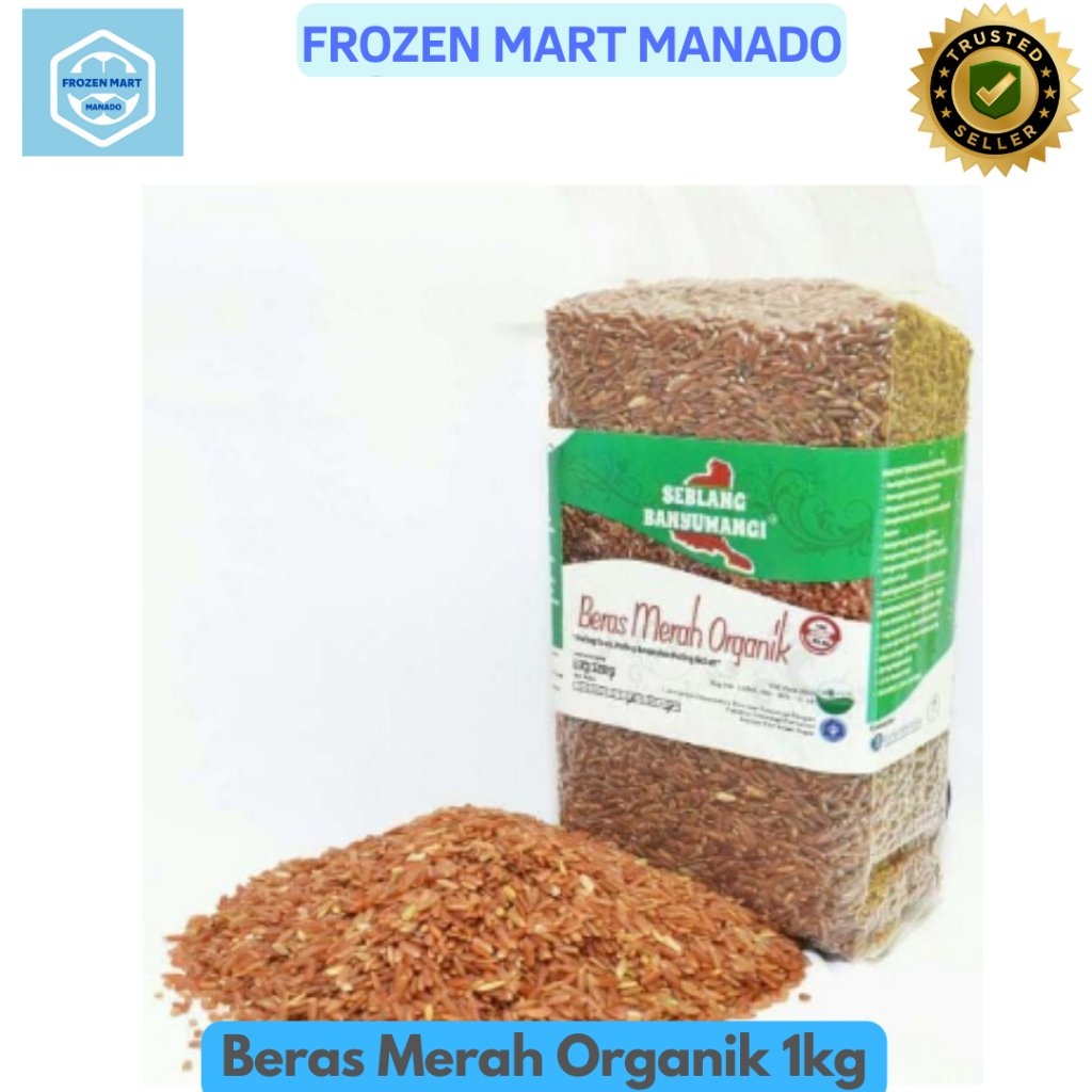 

Beras Merah Organik 1kg - Frozen Mart Manado (Frozen Food Manado)