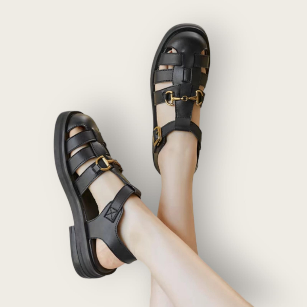 SEPATU DOCMART '' SABBELIA '' LOAFERS BLACK WHITE IMPOR 2424
