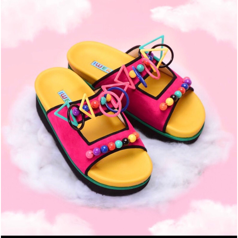 darcy pink sandals iwearup (ready stock)