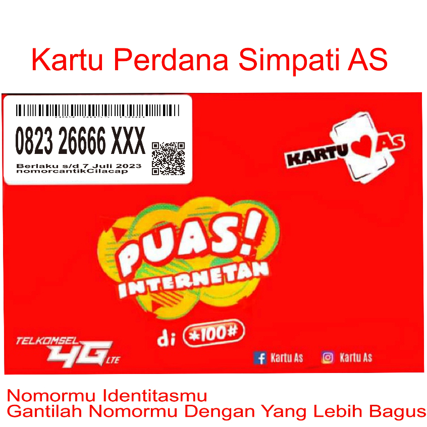 Nomor Cantik Simpati As Kwartet 6666 Nomer Rapi Perdana Telkomsel Sempati  Kuartet 26666