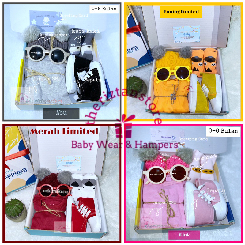Kado Lahiran Bayi Newborn Premium Hampers Bayi Baby Hampers Gift Set Newborn Premium Baby Gift Set Unisex Kado Kelahiran Bayi Laki-laki Perempuan Parcel Bayi New Born