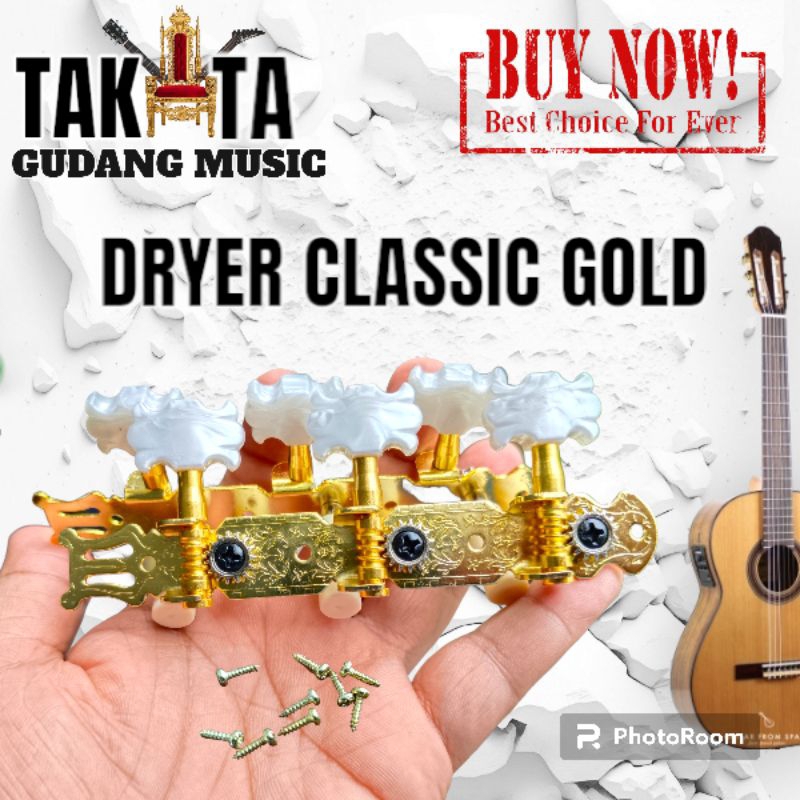 Premium Original Dryer Gitar Classic Nilon Gold Tuning Machine Gitar