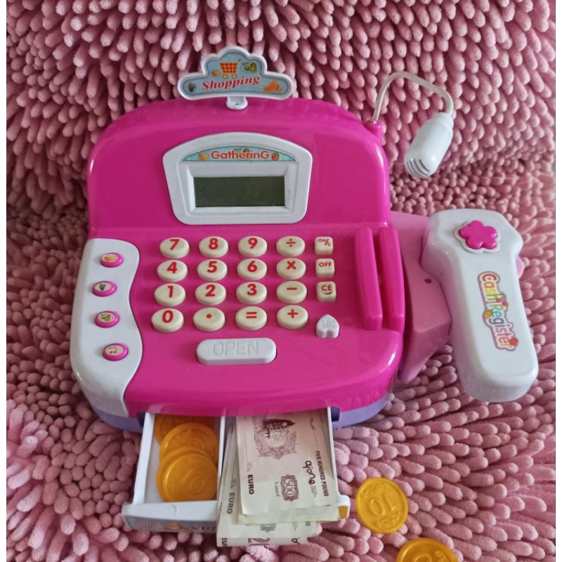 mainan kasir kasiran preloved cash register anak anak