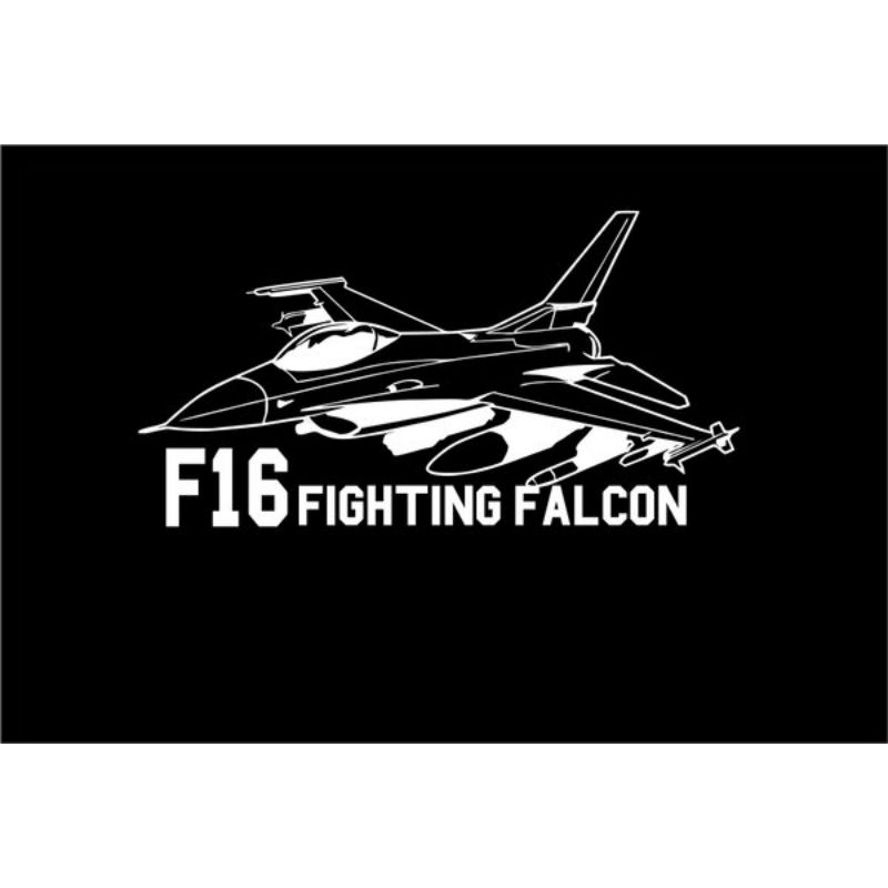 stiker pesawat f16 falcon