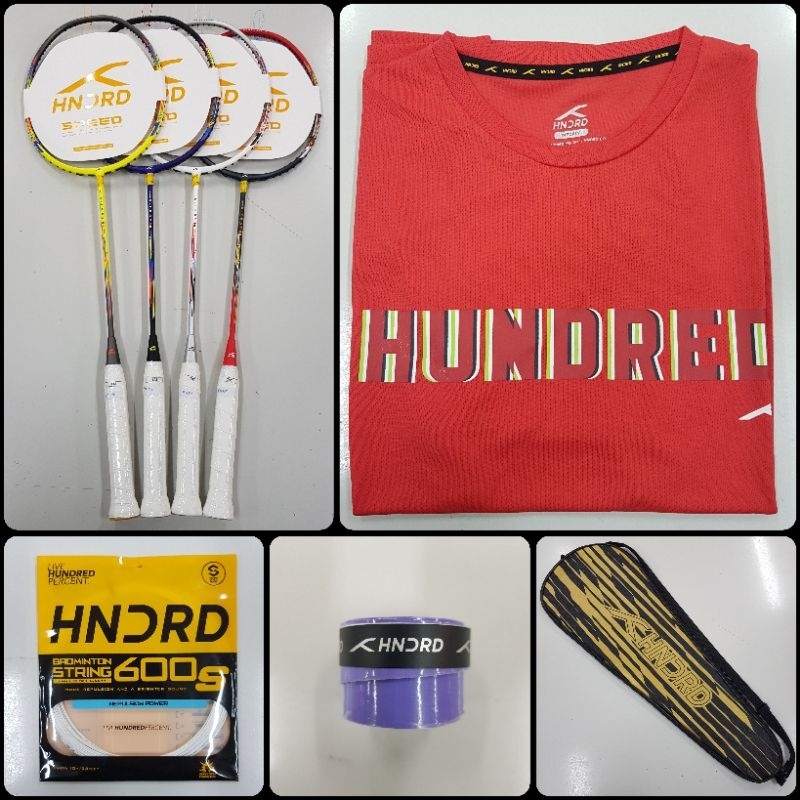 Raket racket reket badminton bulutangkis Hundred hndrd N-ergy 80 original