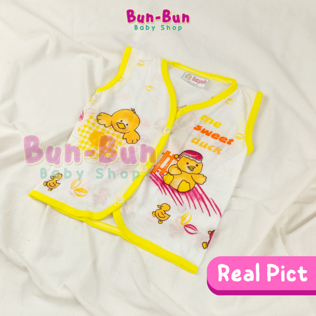 Baju Bayi Tanpa Lengan Kutung New Born Perlengkapan Baby Baru Lahir Laki Perempuan Murah Lucu Atasan