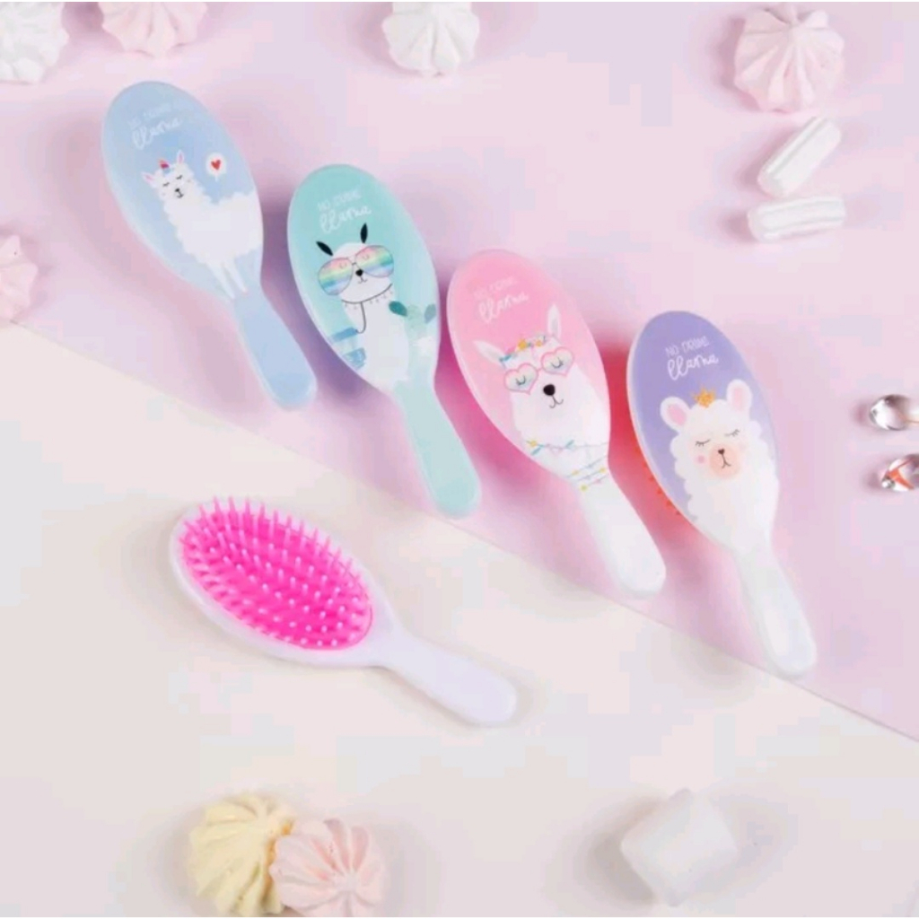 Sisir Anak Karakter Anti Kusut Bentuk Oval Premium Sisir Wetbrush Kids Comb