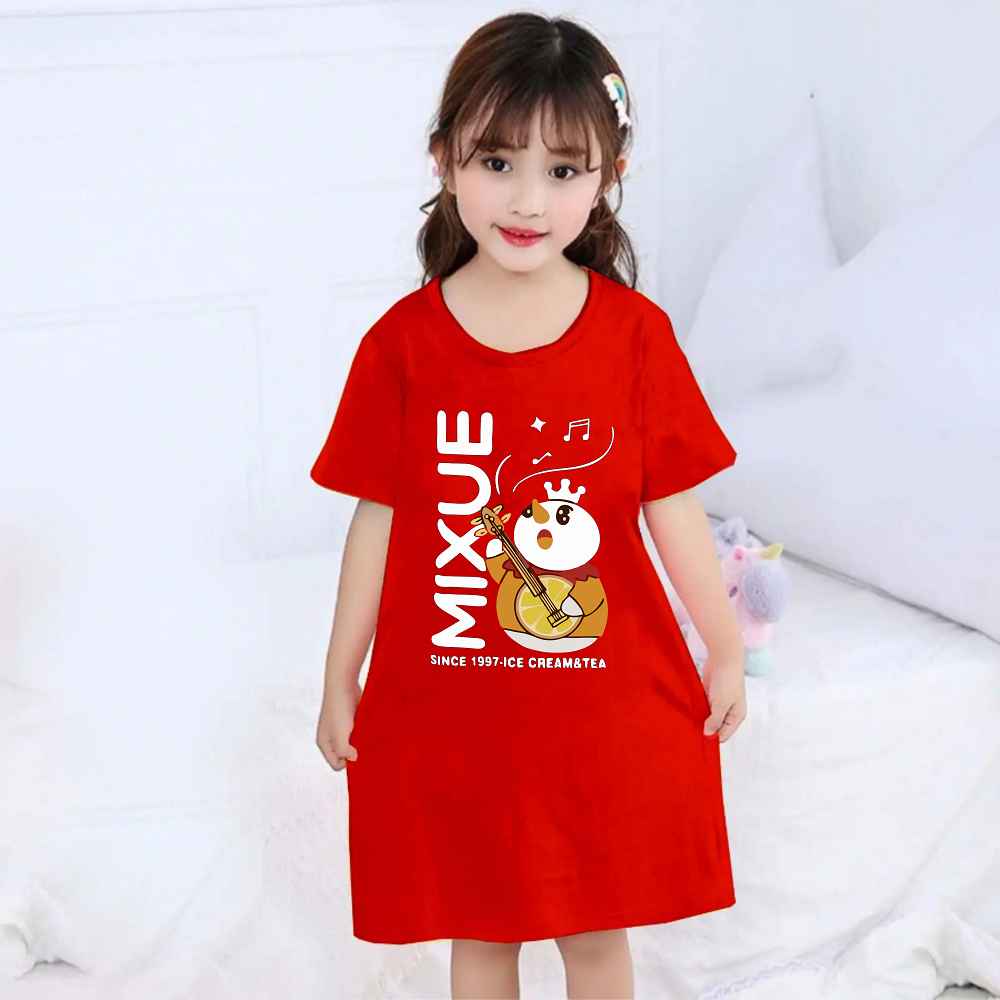 GG Daster Anak Perempuan 1 sampai 10 Tahun Dress Anak cewek Mixue Gitar