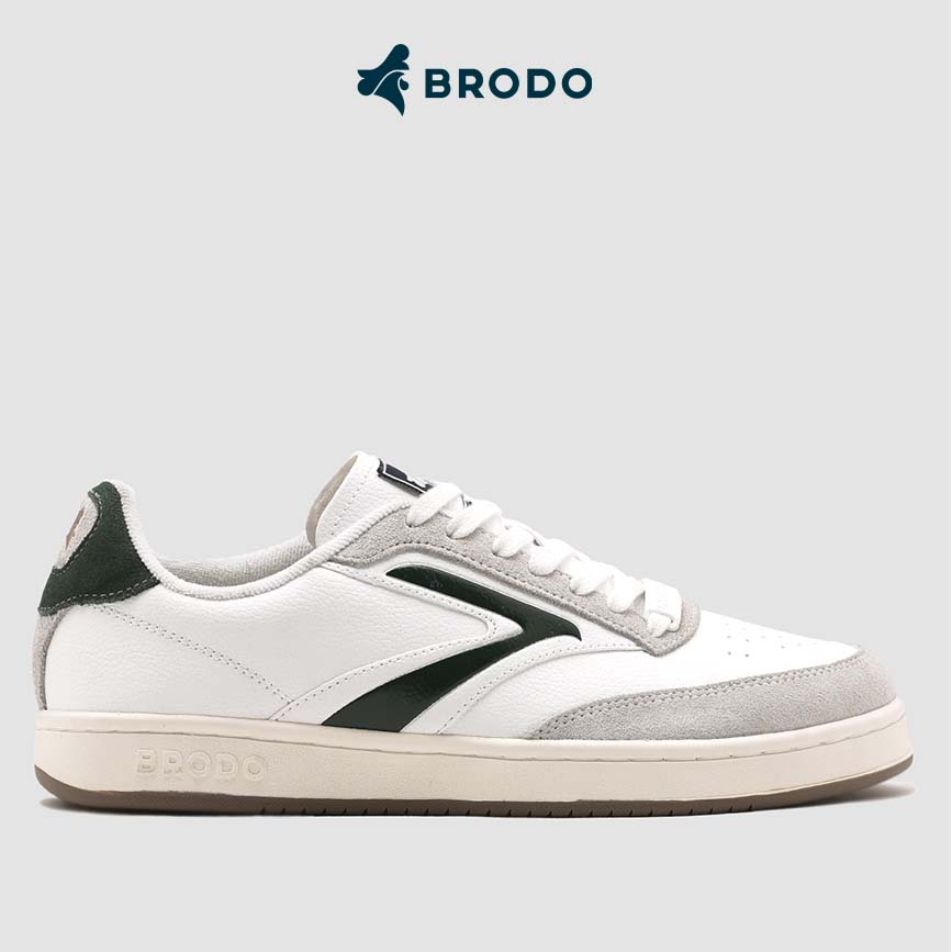 BRODO - Sneakers Ace Tennis Ivory Olive