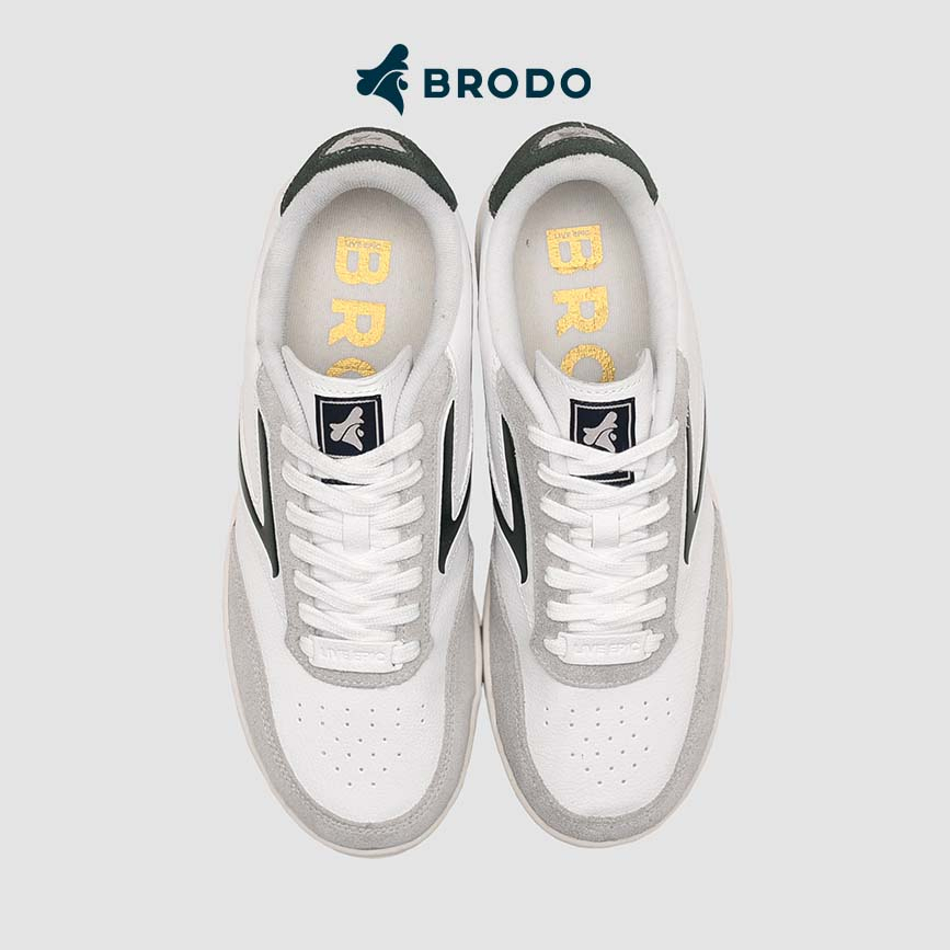 BRODO - Sneakers Ace Tennis Ivory Black