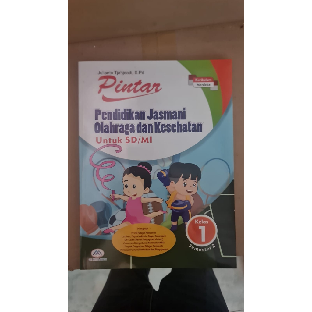 Pintar PJOK SD Kelas 1 Semester 1 dan 2 Kurikulum Merdeka