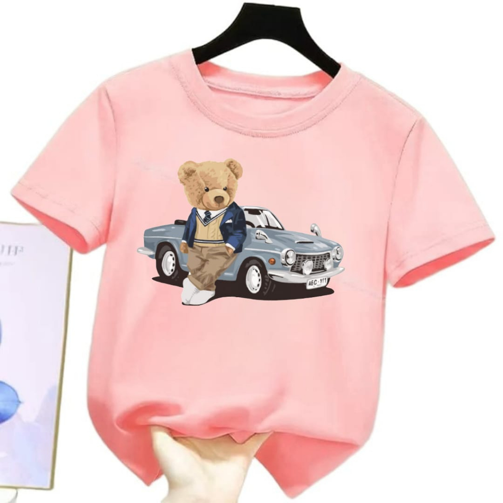 kaos distro anak perempuan| Baju pakaian umur 1 - 12 tahun| Setelan atasan tanggung