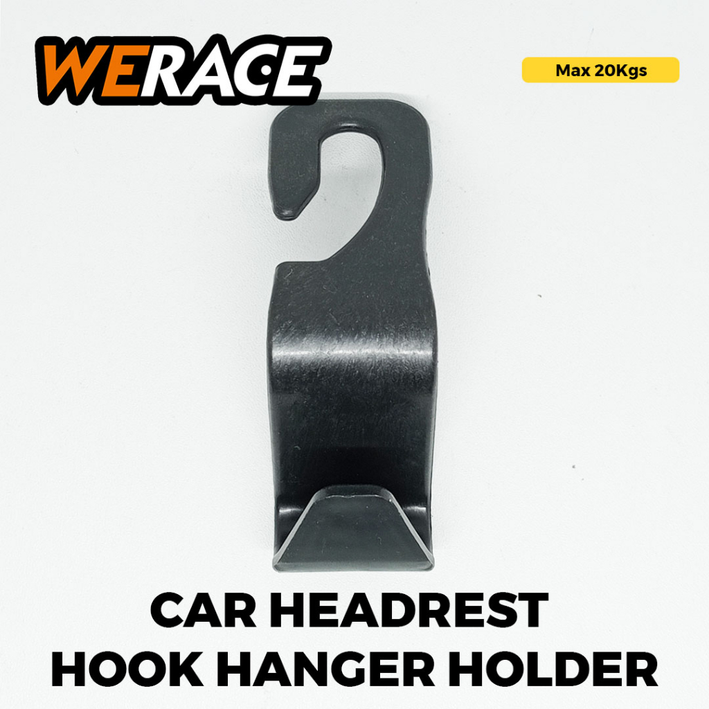 [WERACE] CAR HEADREST HOOK HANGER HOLDER GANTUNGAN BARANG MOBIL MULTIFUNGSI