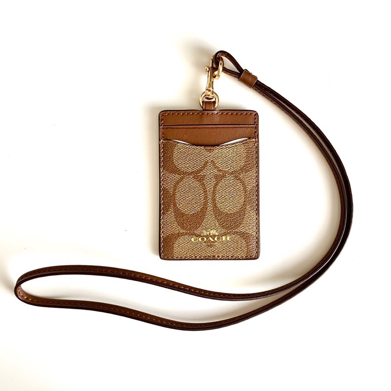 

Coach ID Card Name Tag Brown Original