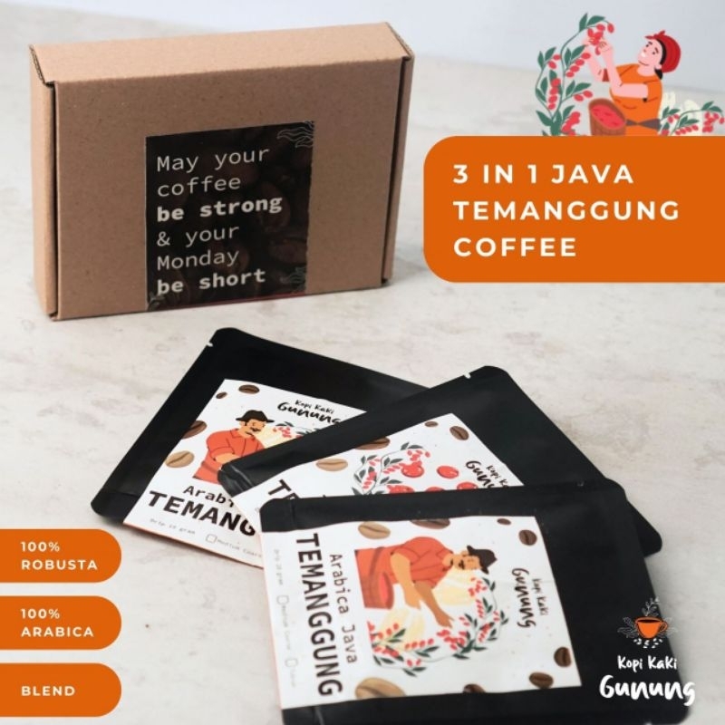 

Package Drip Set 3 - Kopi Temanggung (Gift or Mini Hampers)