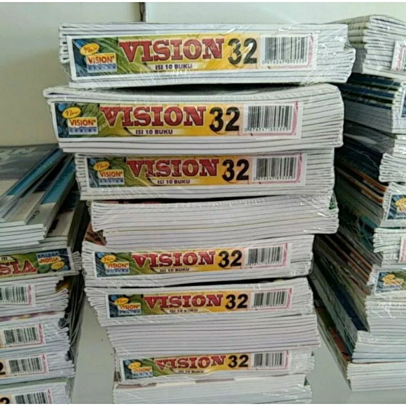 

buku tulis vision 32 lembar 1 pack isi 10 pcs