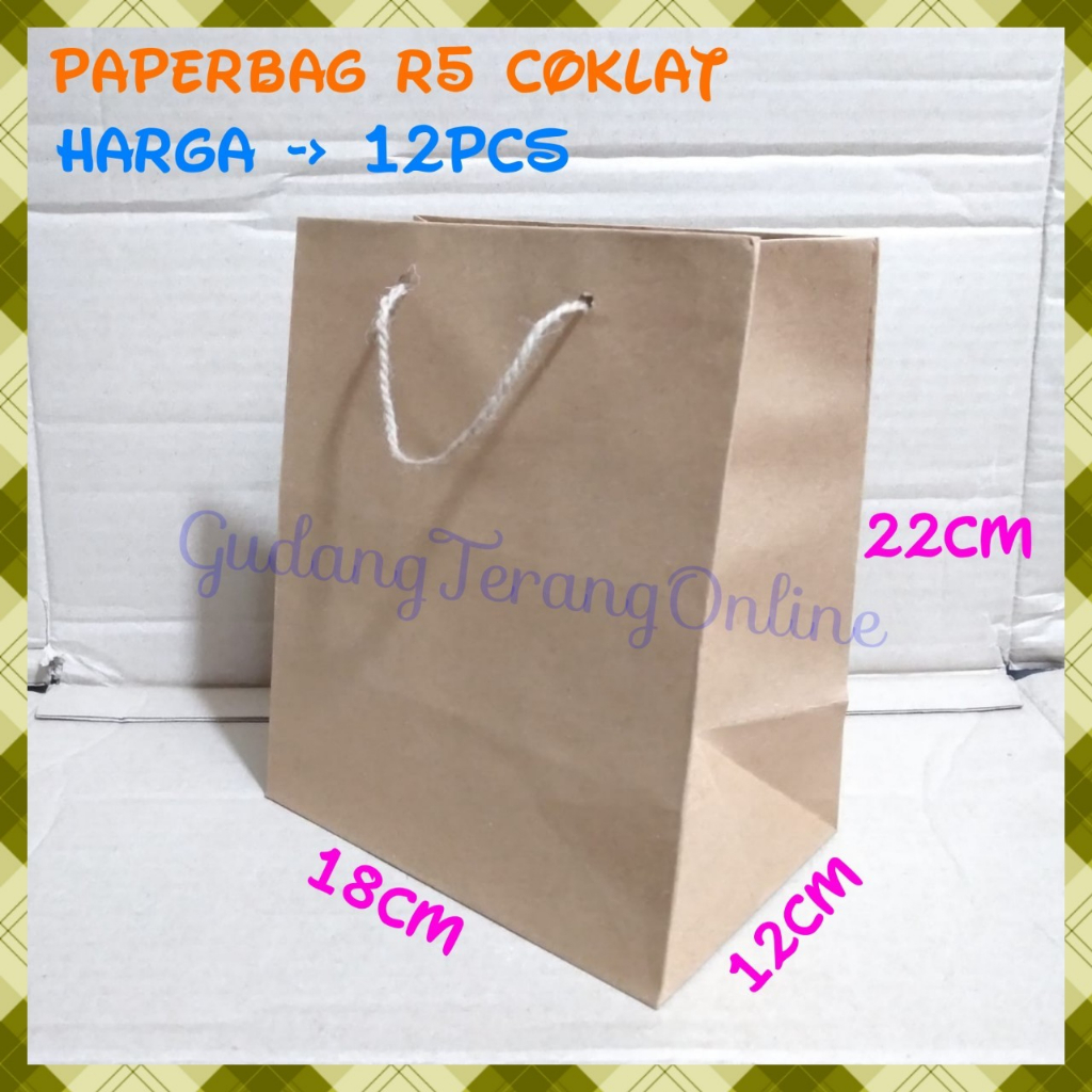 

Isi 12pc Paperbag R5 polos lusinan / tas kertas motif batik 18 x 22 / tas kertas batik / paperbag