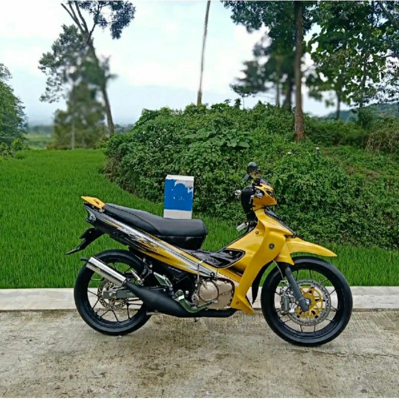 

stiker stripping yamaha 125 ZR 125ZR malaysia kuning hitam detail original