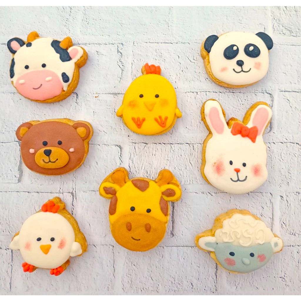 

SATUAN Cookies Animal / Animal Mini Cookies / Mini Kukis Binatang / Cookies Ulang Tahun / Cookies Hias