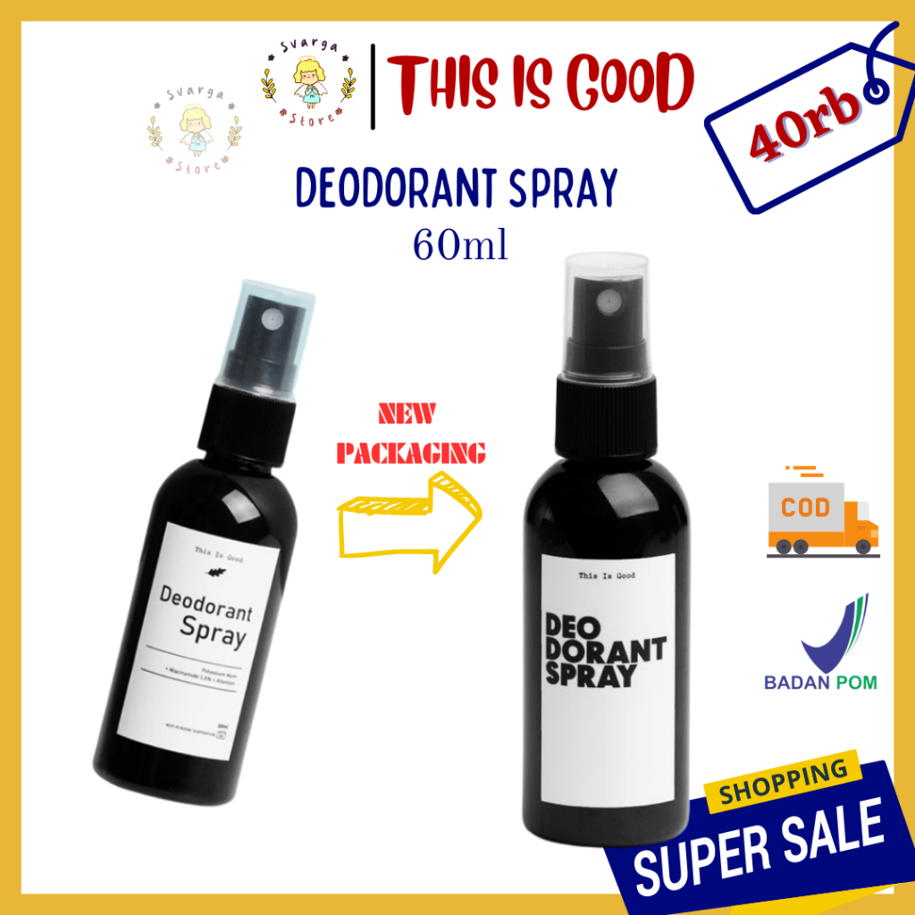 BPOM DEODORANT SPRAY 60ML THIS IS GOOD / ANTI BAU BADAN WAX | WAX ME UP