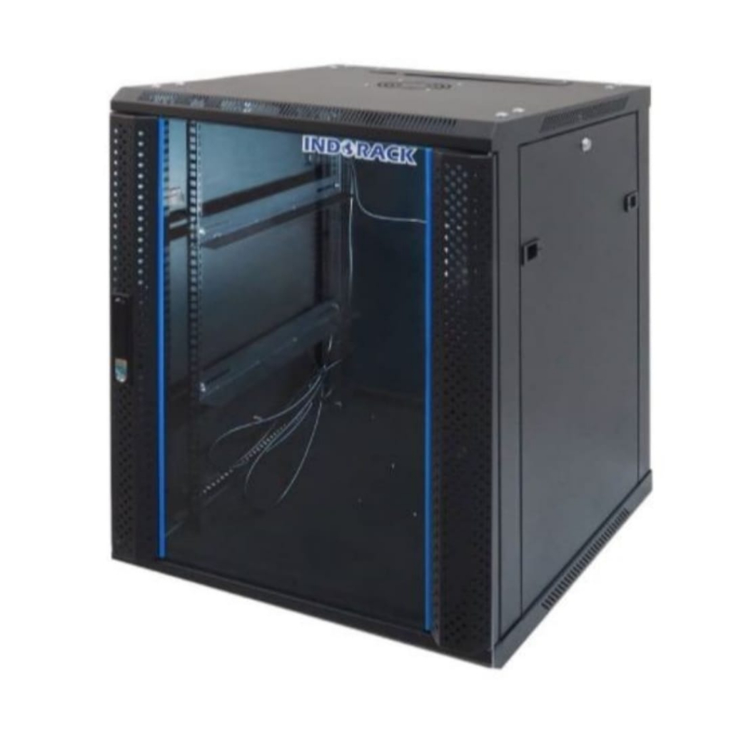 INDORACK WALLMOUNT RACK SERVER 550MM 15U SINGLE DOOR WIR5515S 15U WALLMOUNT WIR 5515S 15U