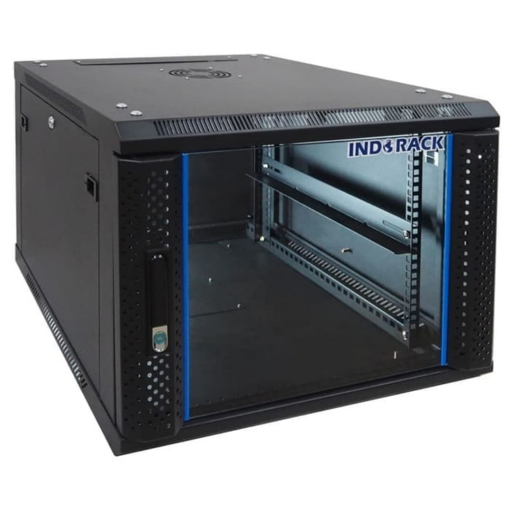 INDORACK WALLMOUNT RACK SERVER 6000MM 8U SINGLE DOOR WIR6008S 8U WALLMOUNT WIR 6008S 8U