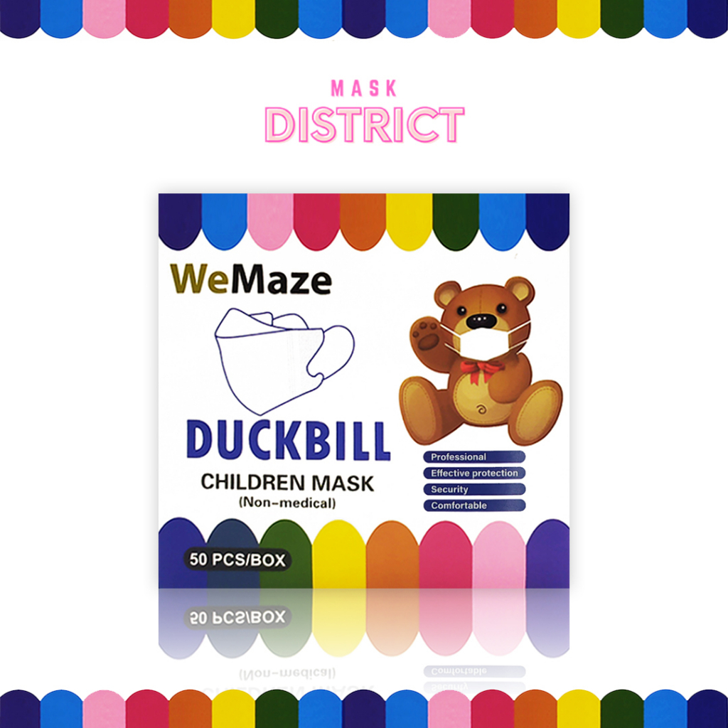 Mask District - Masker Duckbill Anak Wemaze Isi 50 Pcs Motif Lucu