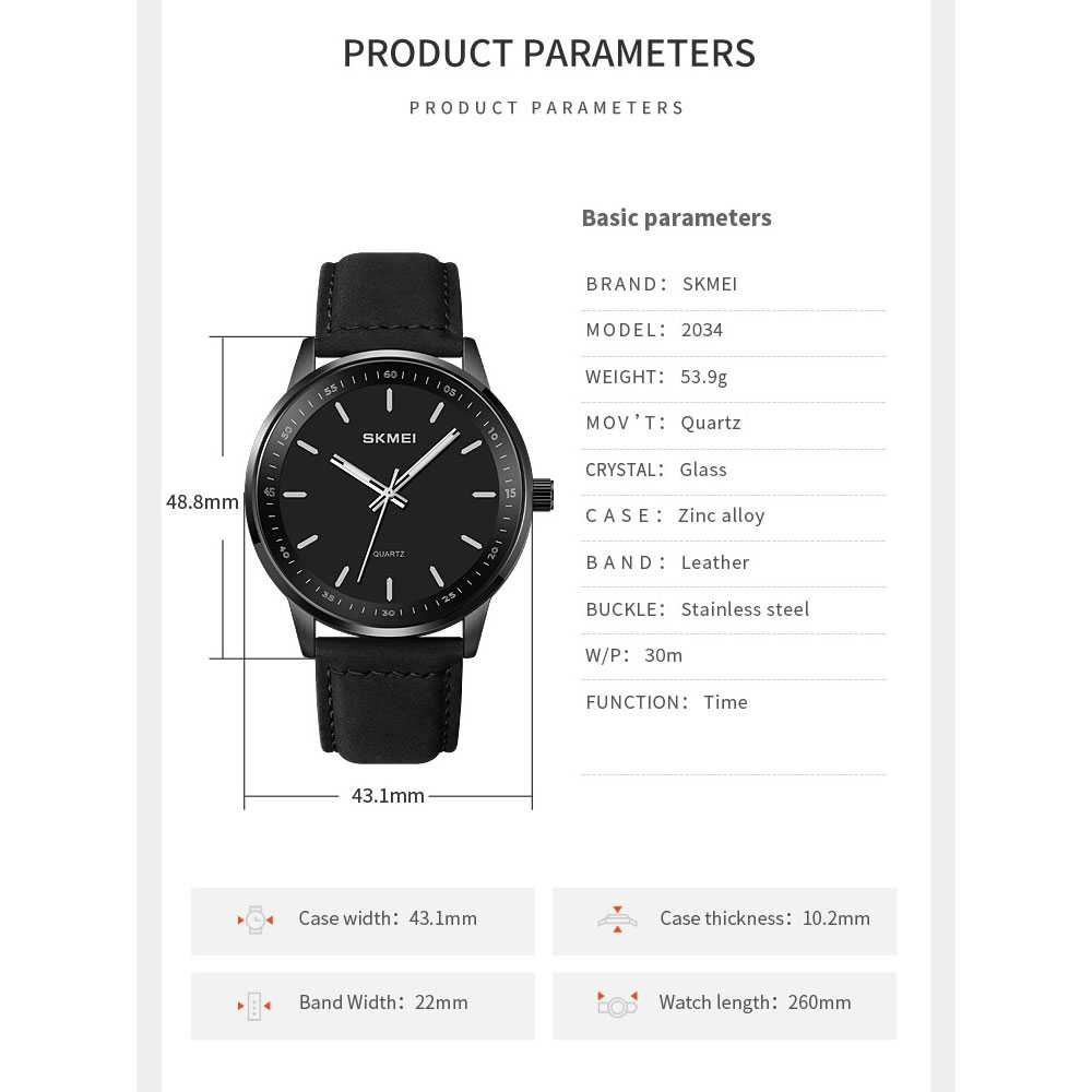 Jam Tangan Analog Pria Waterproof Quartz Desain Dial Elegan Material Kaca Keras Anti Air Berkualitas