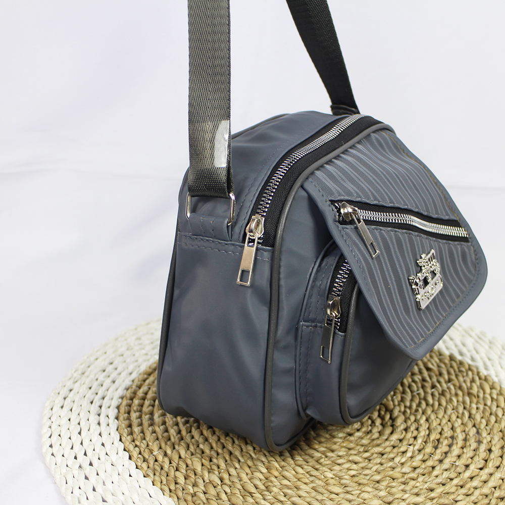 Luna Aura Tas Selempang Wanita Jovana Motif Salur 2 Ruang Slingbag Wanita Simple &amp; Mewah Tas Wanita Kekinian Tas ootd