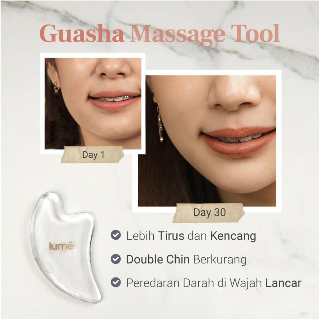 LUMECOLORS Lume Guasha Massage Tool-Alat Mengencangkan Wajah