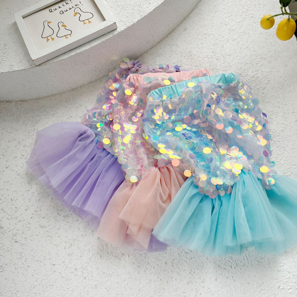 Rok Anak Perempuan Motif Mermaid Duyung