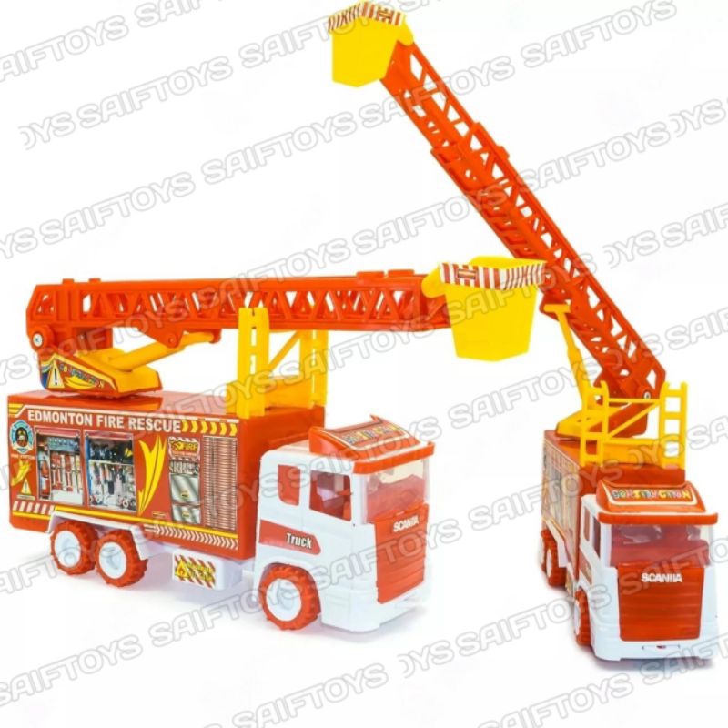 Mainan Anak Truk Damkar Tangga / Mainan Truk Pemadam Kebakaran / Mainan Truk Damkar