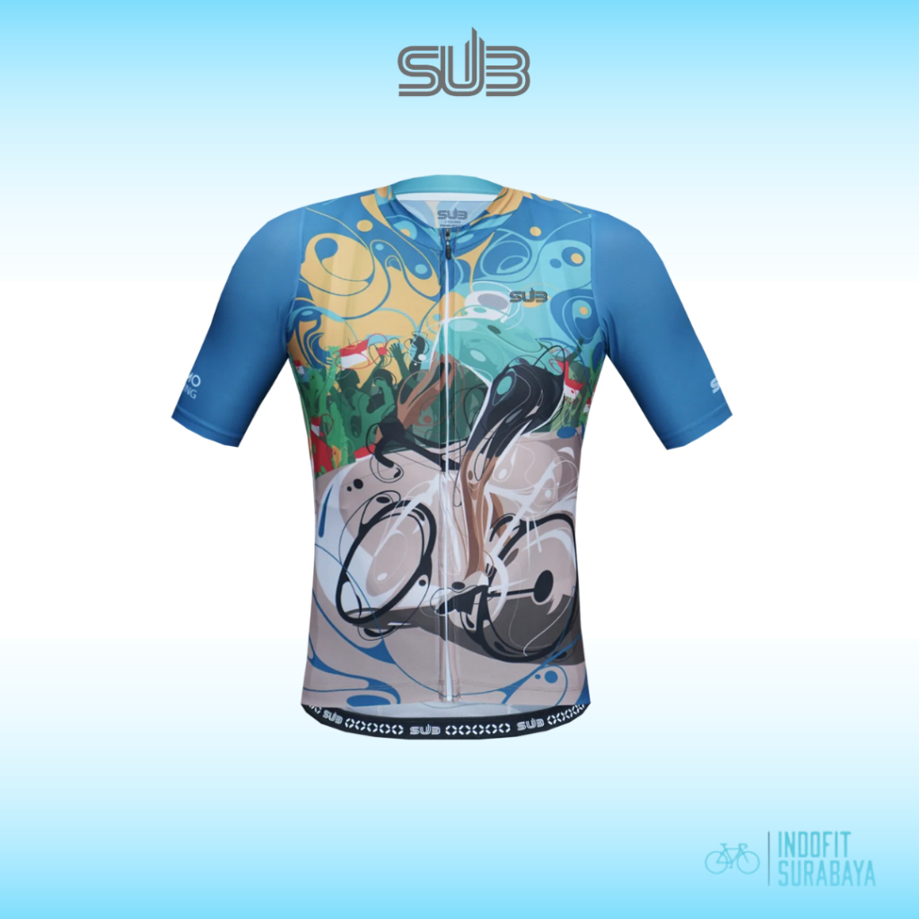 Sub Jersey Bromo Kom Navy Blue 2023 Short sleeve unisex cycling gowes subjersey