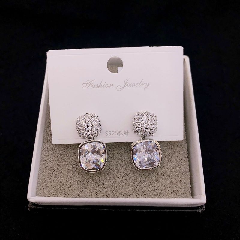 Anting Silver925 Perak mata kilau mirip emas asli Premium Quality Anti Karat anti alergi S602