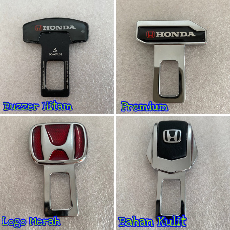 Colokan Safety Belt Penghilang Bunyi Safety Belt Mobil Logo HONDA