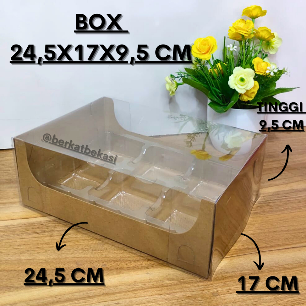 CAKE BOX / BOX MIKA24,5X17X9,5CM / DUS KUE /PCS