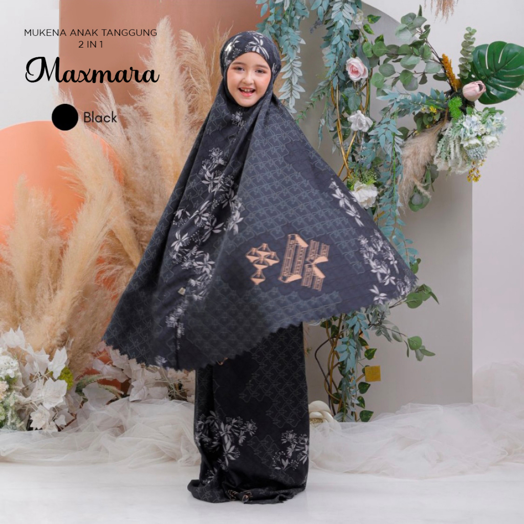 MUKENA BALI TASIK - MUKENA ANAK TANGGUNG 2 IN 1 MAXMARA SILK TAS PREMIUM MOTIF